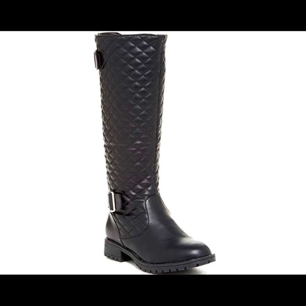 Tall Quilted Lace-up Boots